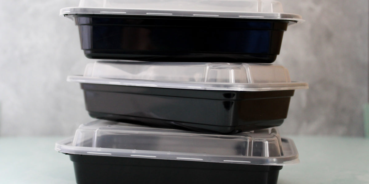 Small Rectangular Disposable Containers Disposable Plastic Rectangular Containers with Lids included — This ...