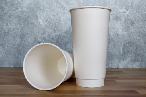 20oz White Double Wall Hot Cup