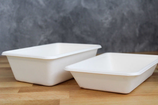 16oz Rectangular Molded Fiber Container (800pcs) - This Element Inc.