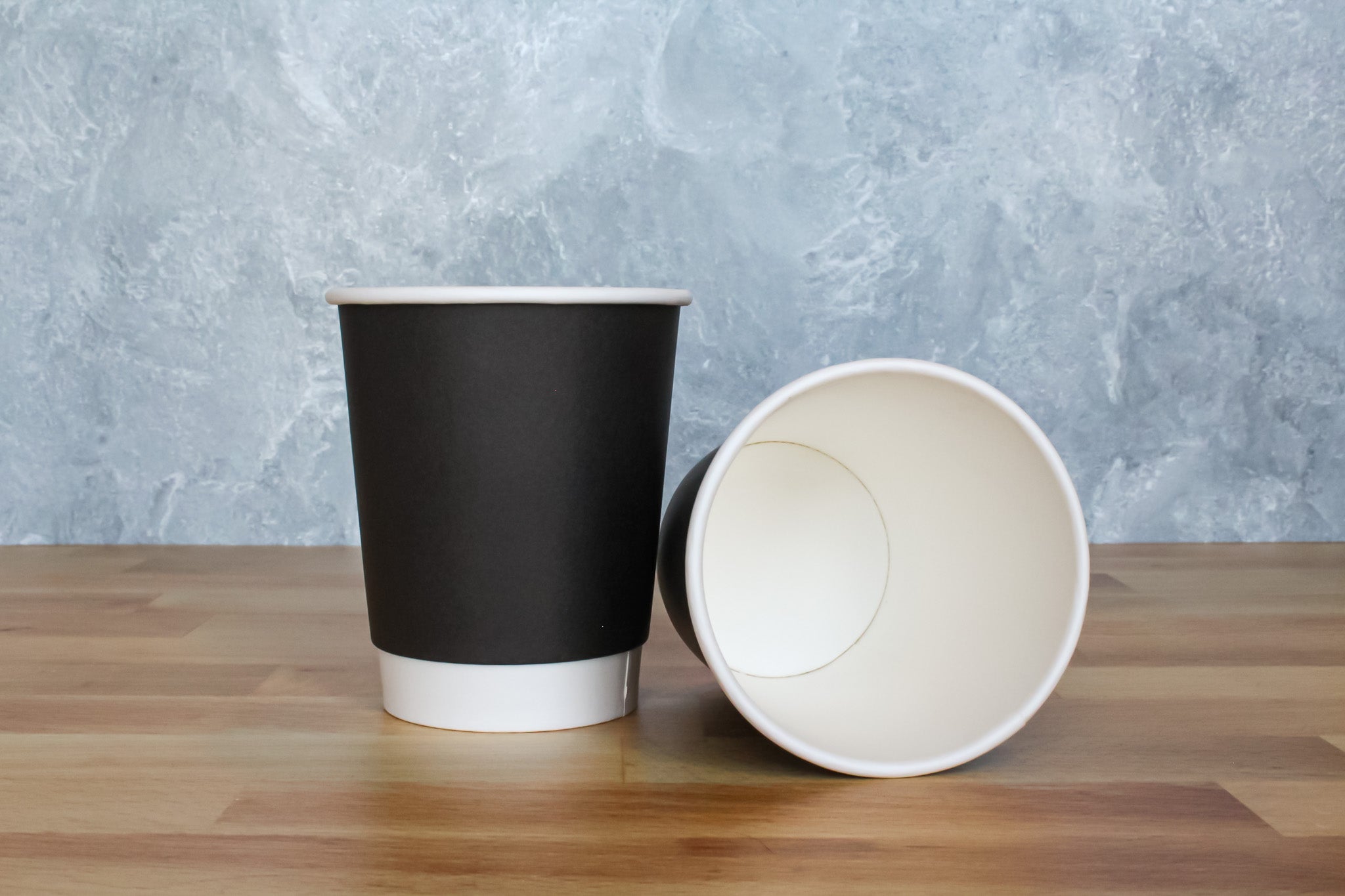 8oz Black Paper Hot Cup (500pcs) | Double Wall | Paper Coffee Cup ...