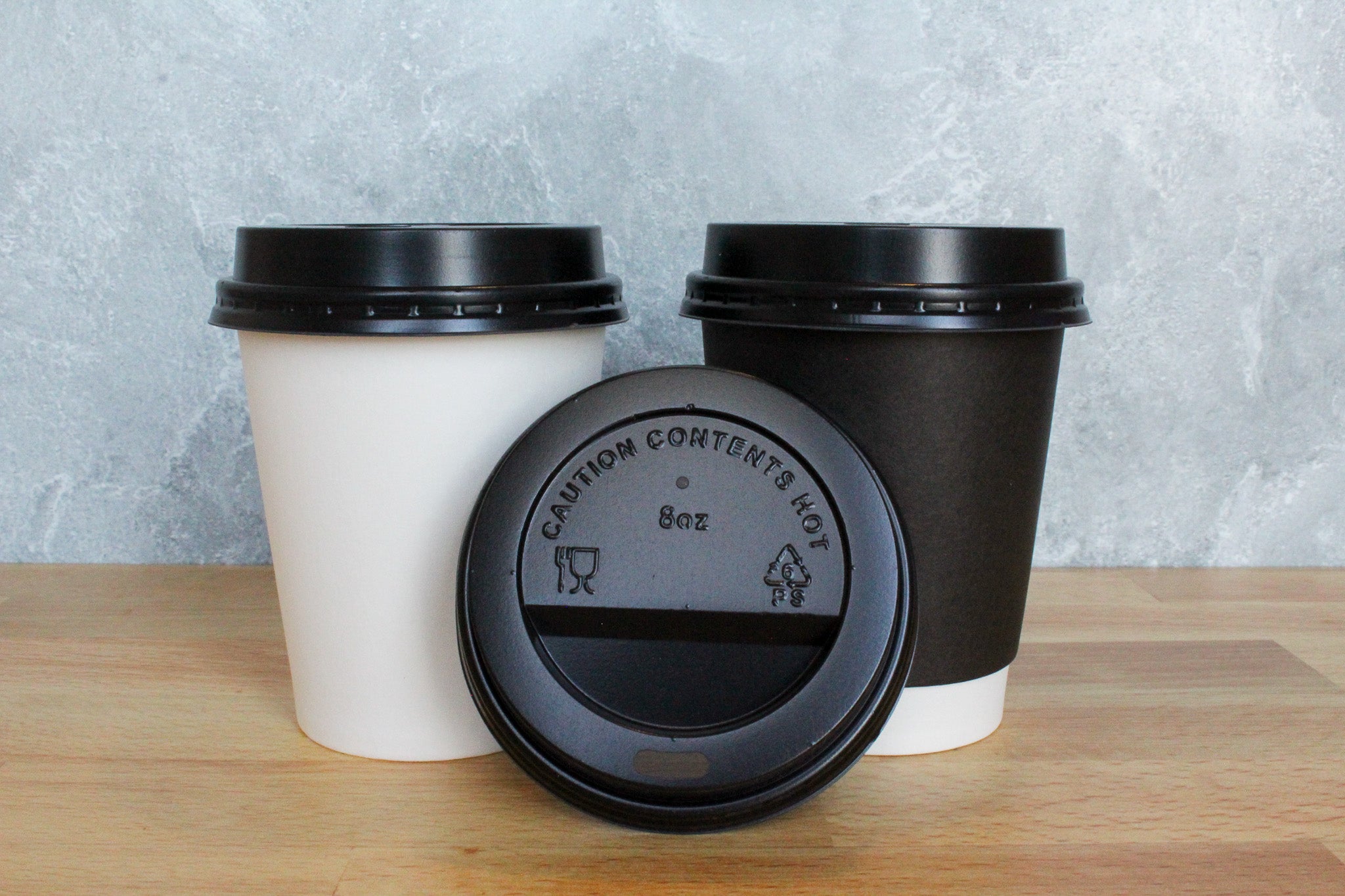 Lid for 8oz Paper Hot Cup (1000pcs) | Disposable — This Element Inc.