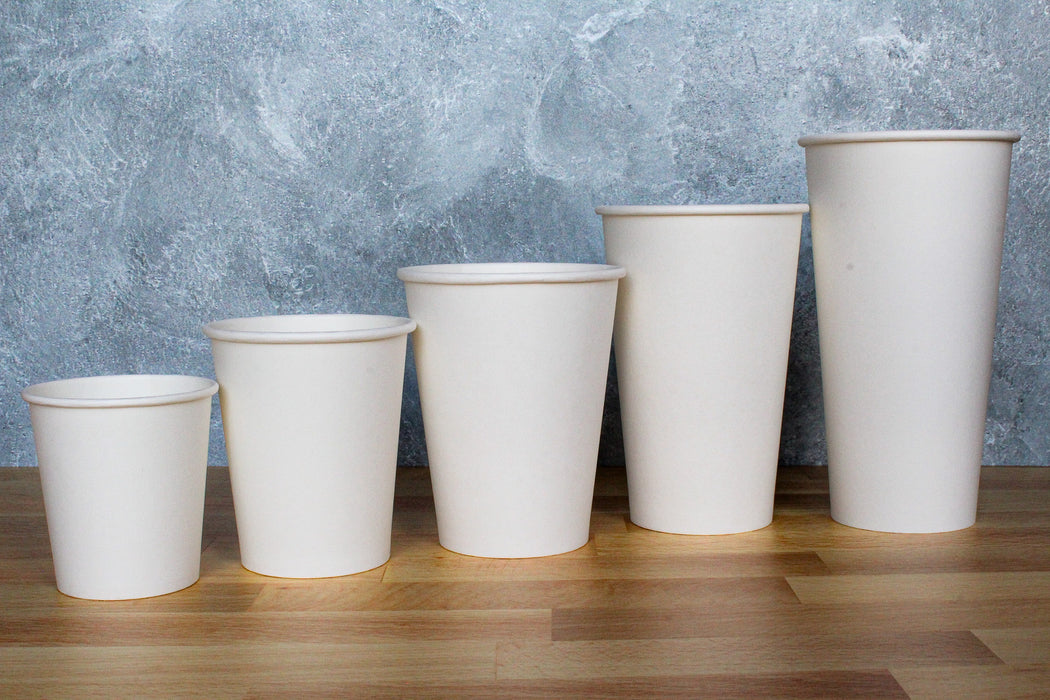20oz Extra Large Paper Hot Cup (500pcs) | Single Wall | Disposable | White