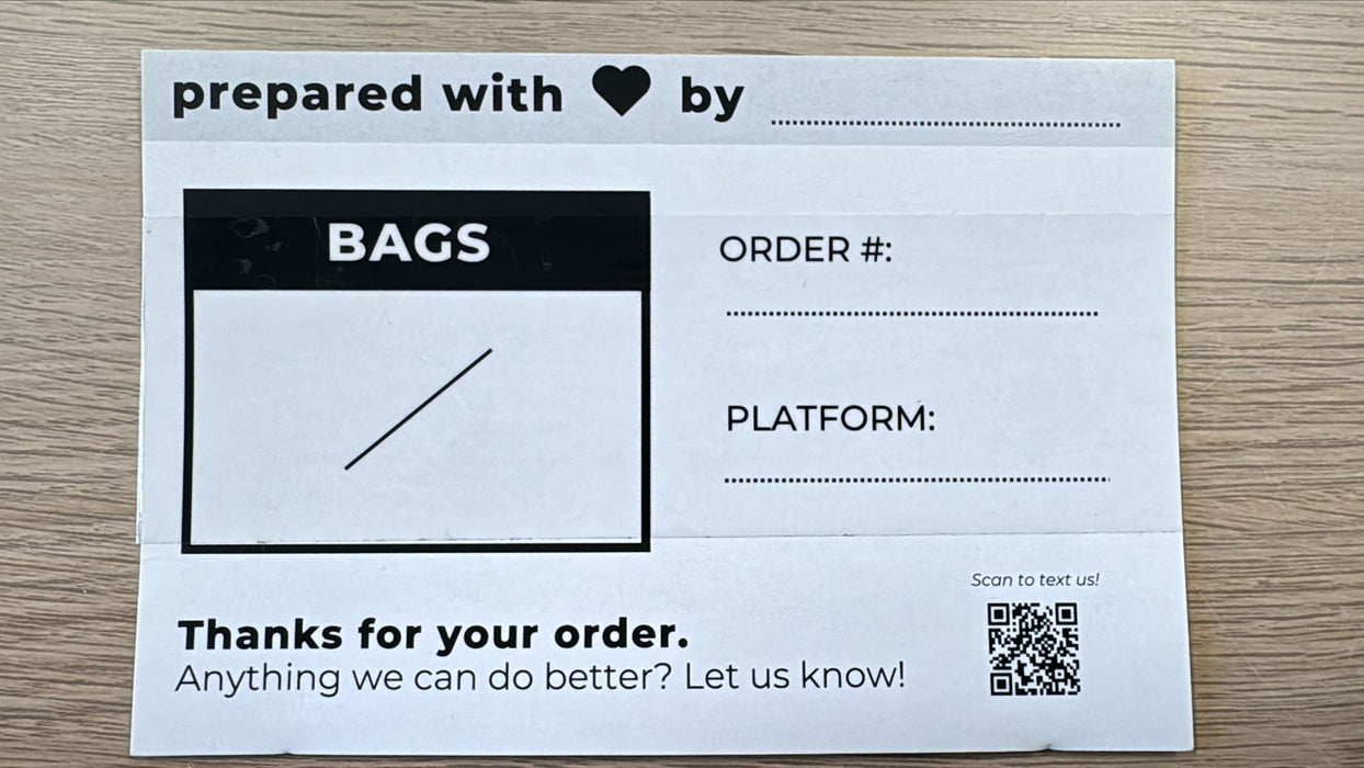 (PRE-PAID) Salted Bags Postcard