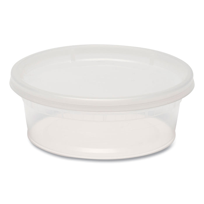 8oz Plastic Deli Container with Lid