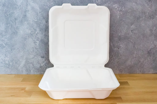 8" x 8" Molded Fiber Clamshell (200pcs) - This Element Inc.