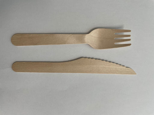 Wooden Cutlery Set - Fork & Knife - This Element Inc.