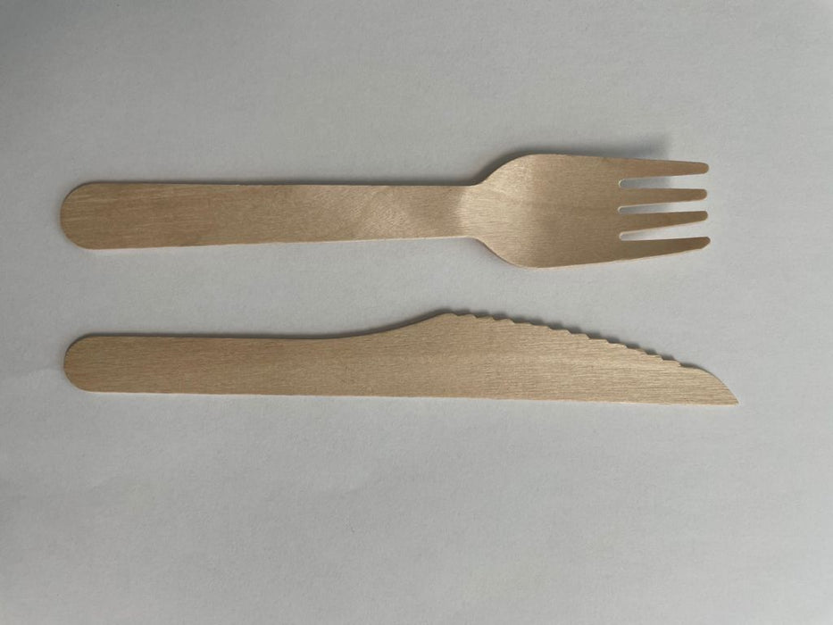 Wooden Cutlery Set - Fork & Knife